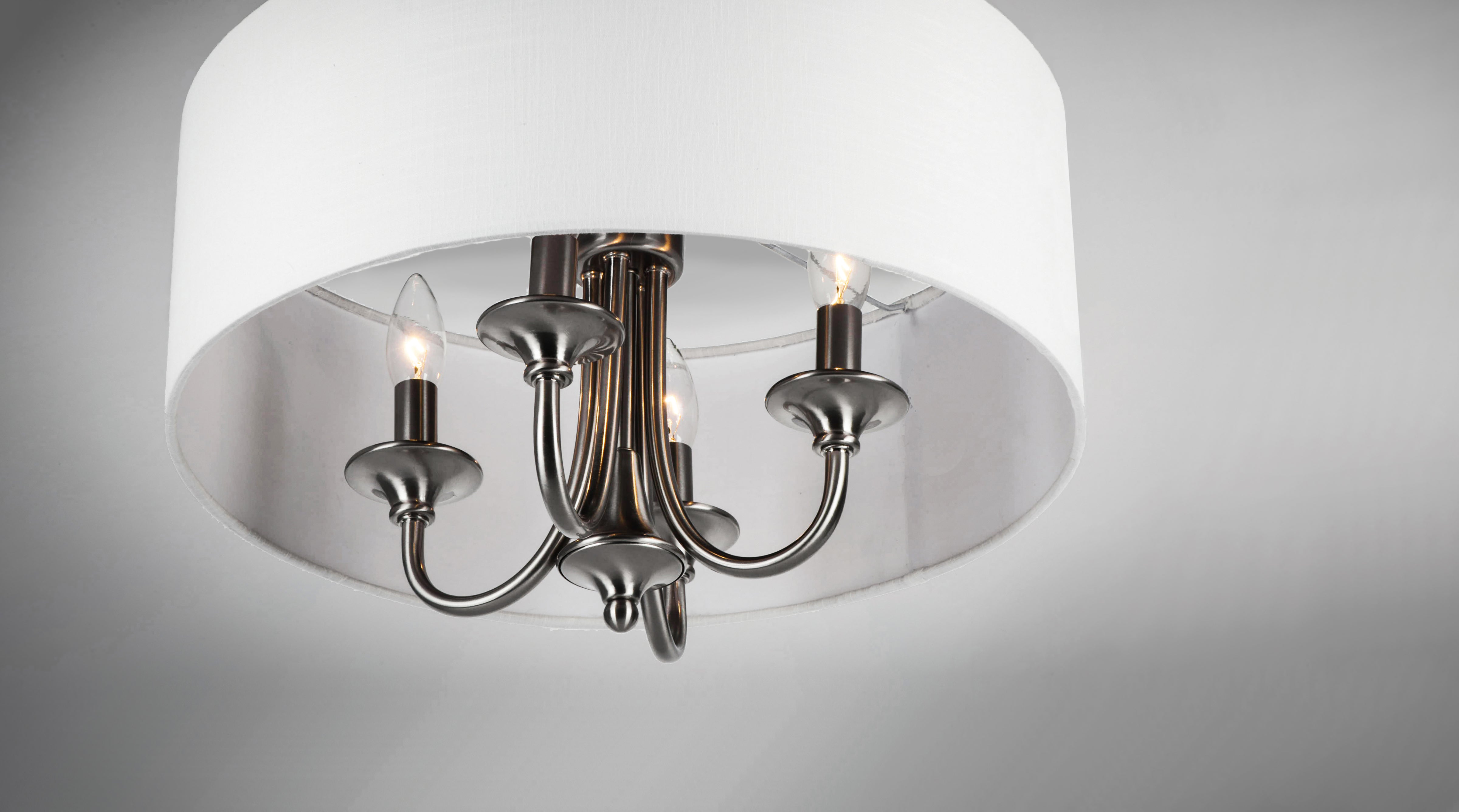 Bongo 5 Light Pendant Nickel