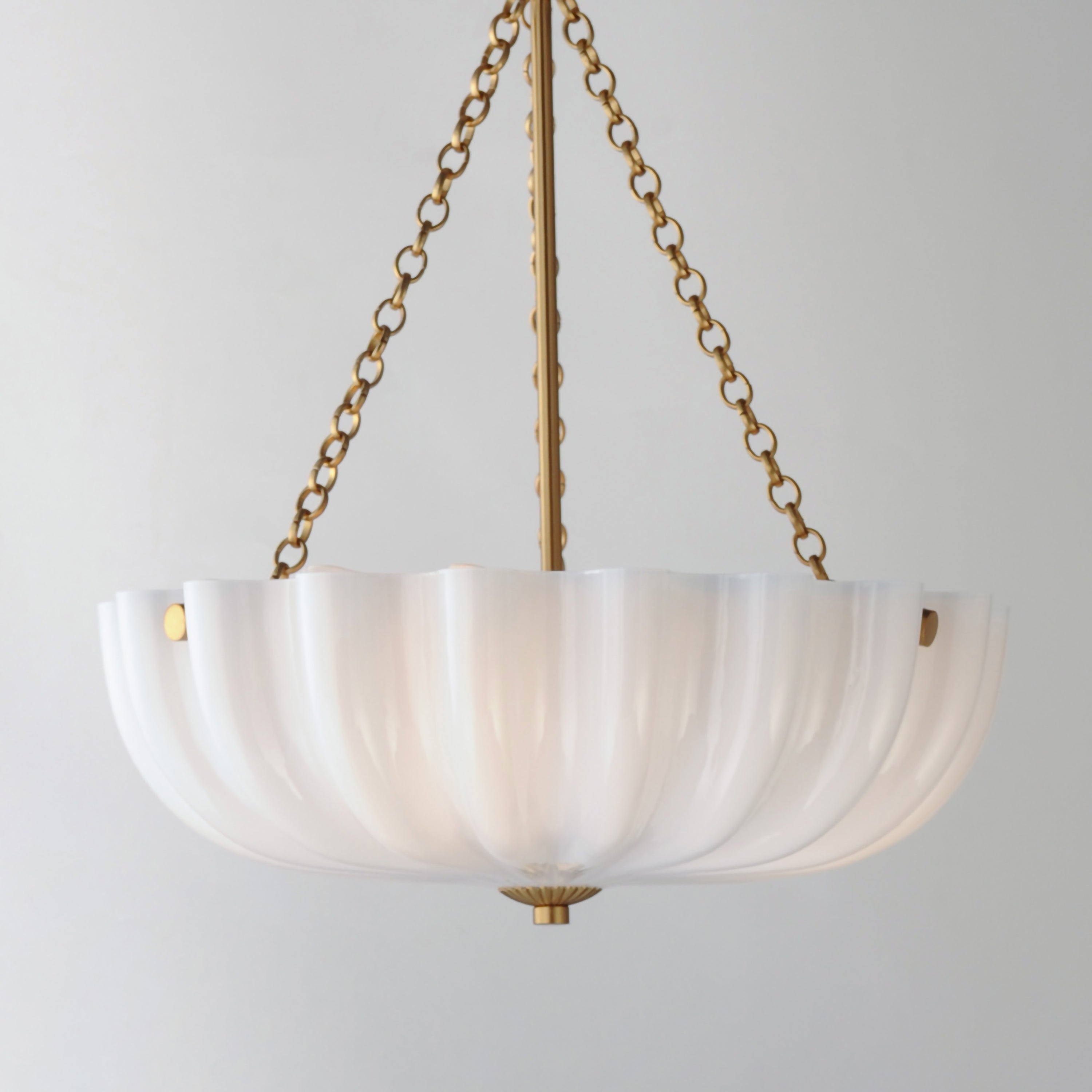 Bundt Small Pendant/Semi-Flush Brass