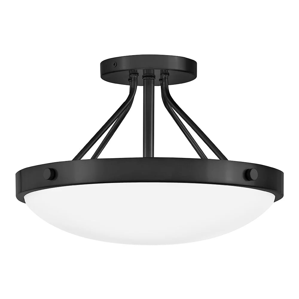 Gus Semi Flush Black