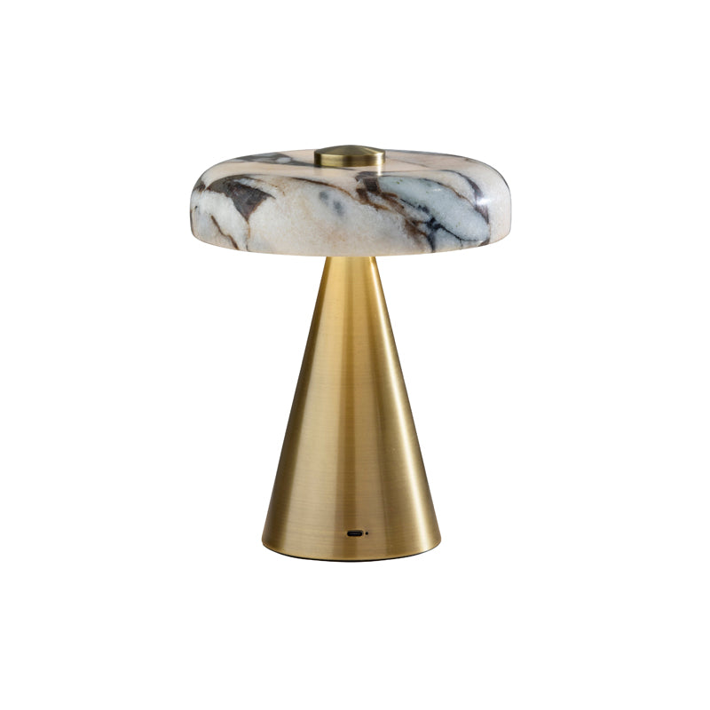 Randy Cordless Table Lamp Marble/Gold