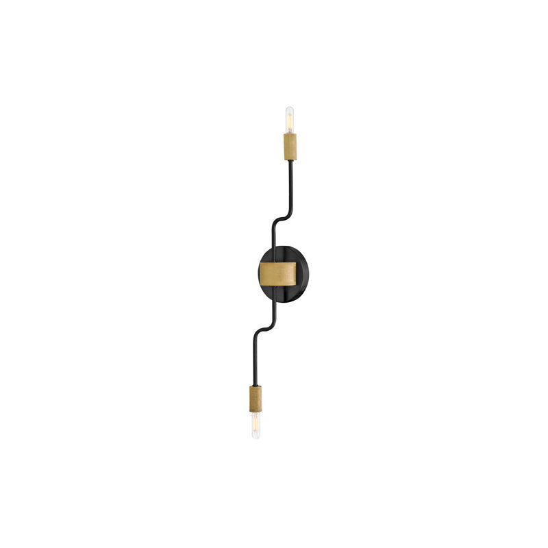 Austen Double Adjustable Sconce Black