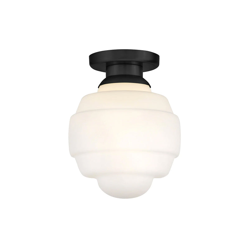 Penny Small Flush Mount Black