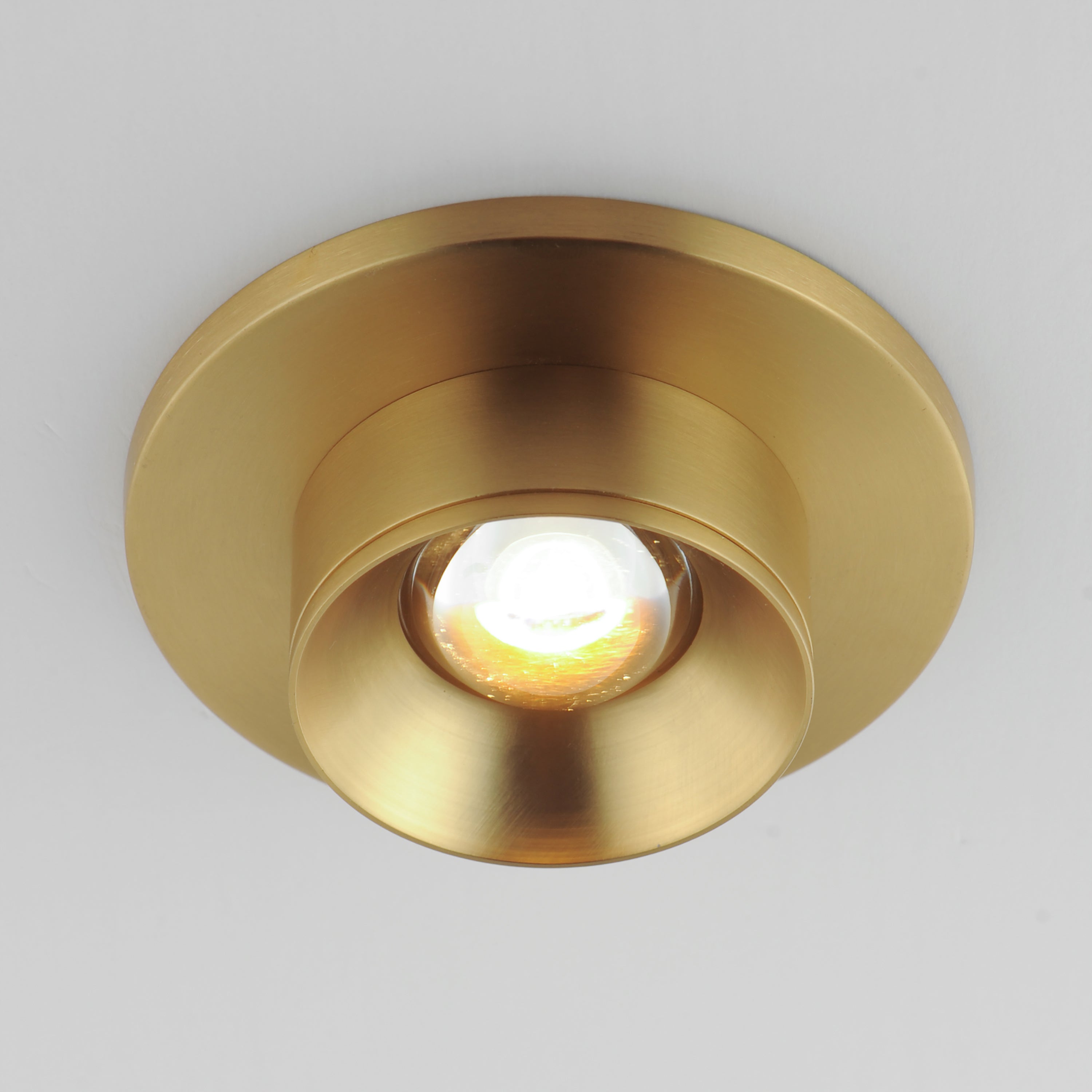 Caldera Led Flush Mount Brass