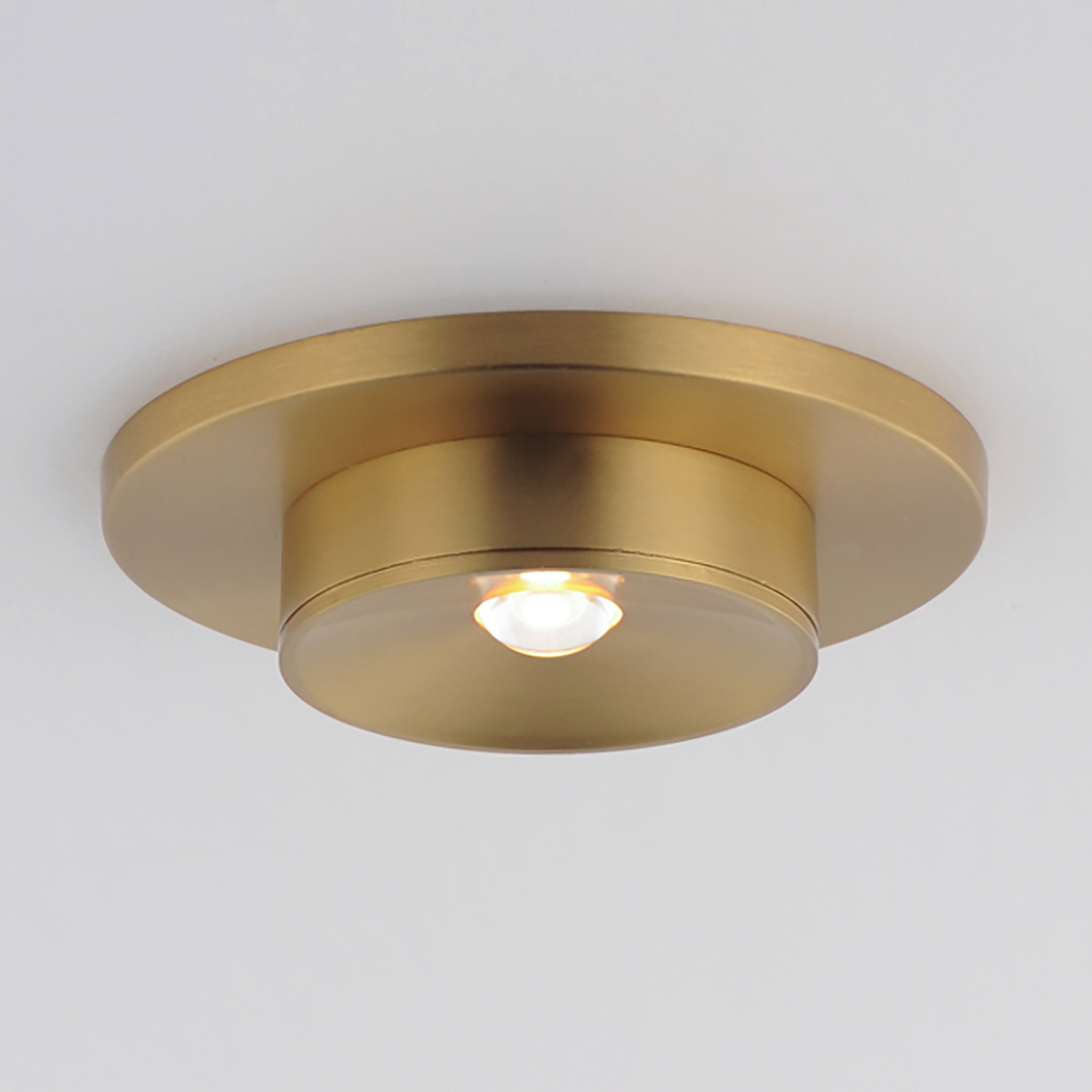 Caldera Narrow Optic Flush Mount Brass