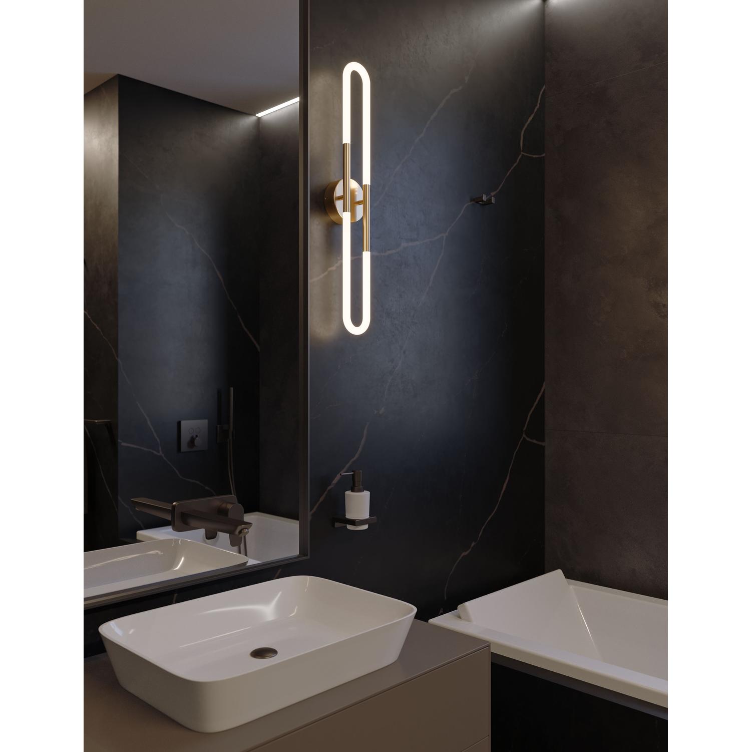 Adel Led Vanity Brass S