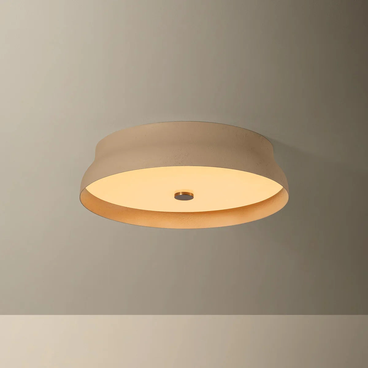 Shore Flush Mount Cream Large