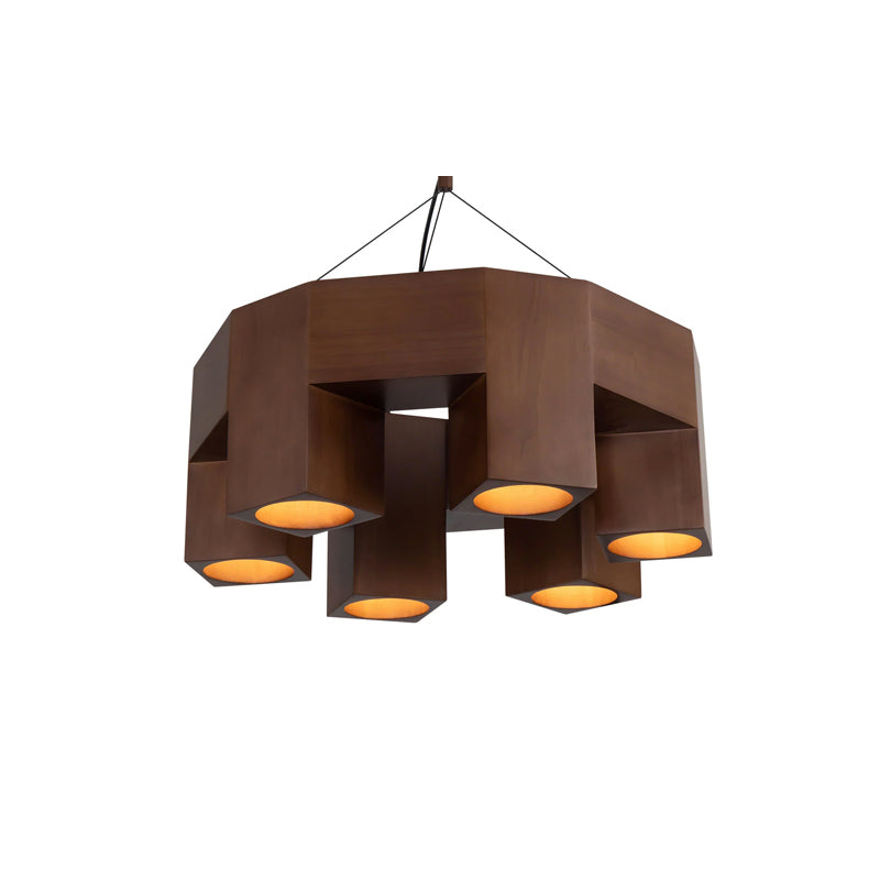 Bosco Walnut Chandelier Small