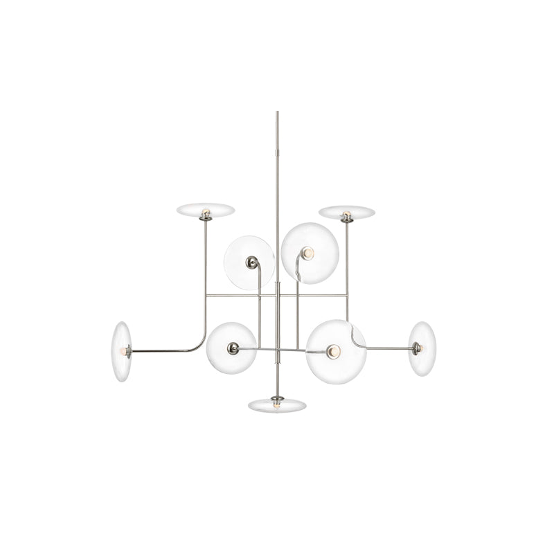 Calvino X-Large Arched Chandelier Nickel