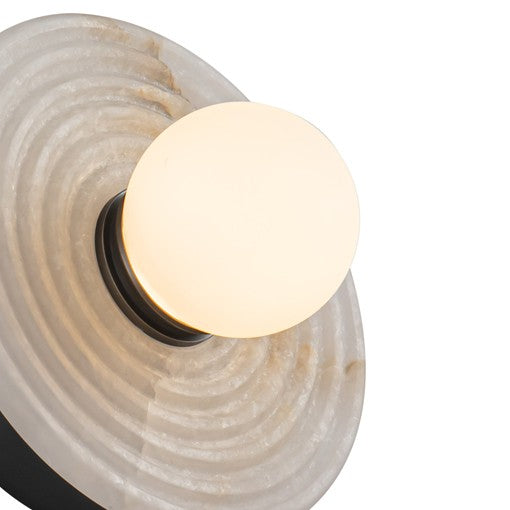 Dahlia Wall Sconce Bronze + Alabaster