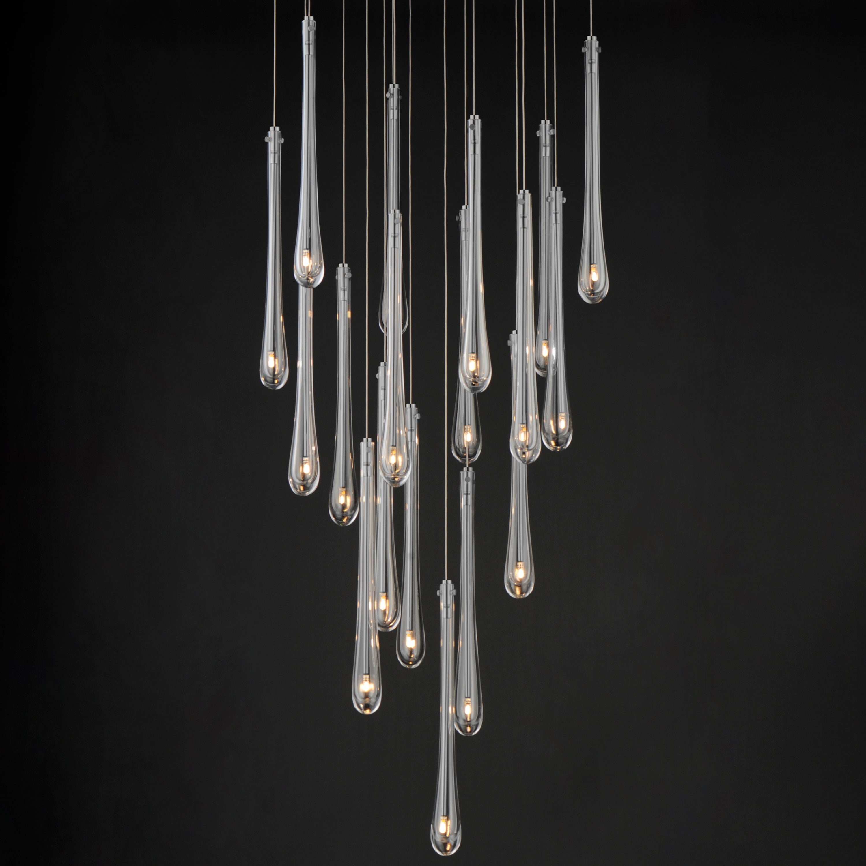 Stillo 18 Light Pendant Nickel