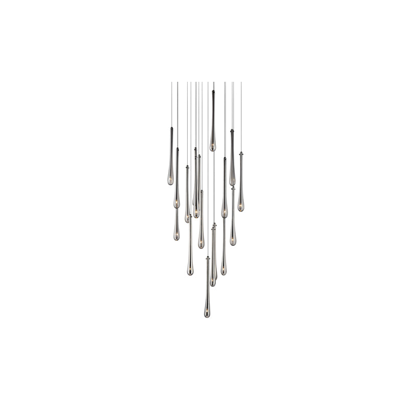 Stillo 18 Light Pendant Black