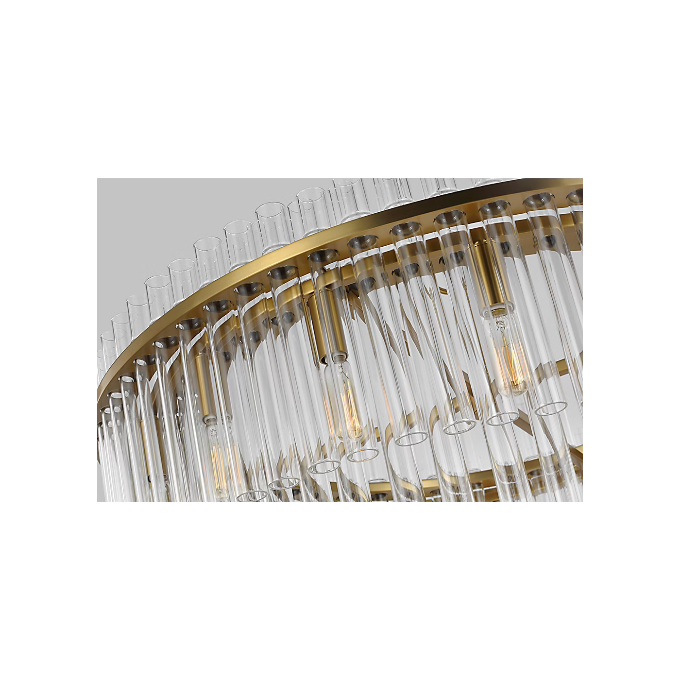Beckett Chandelier Brass L