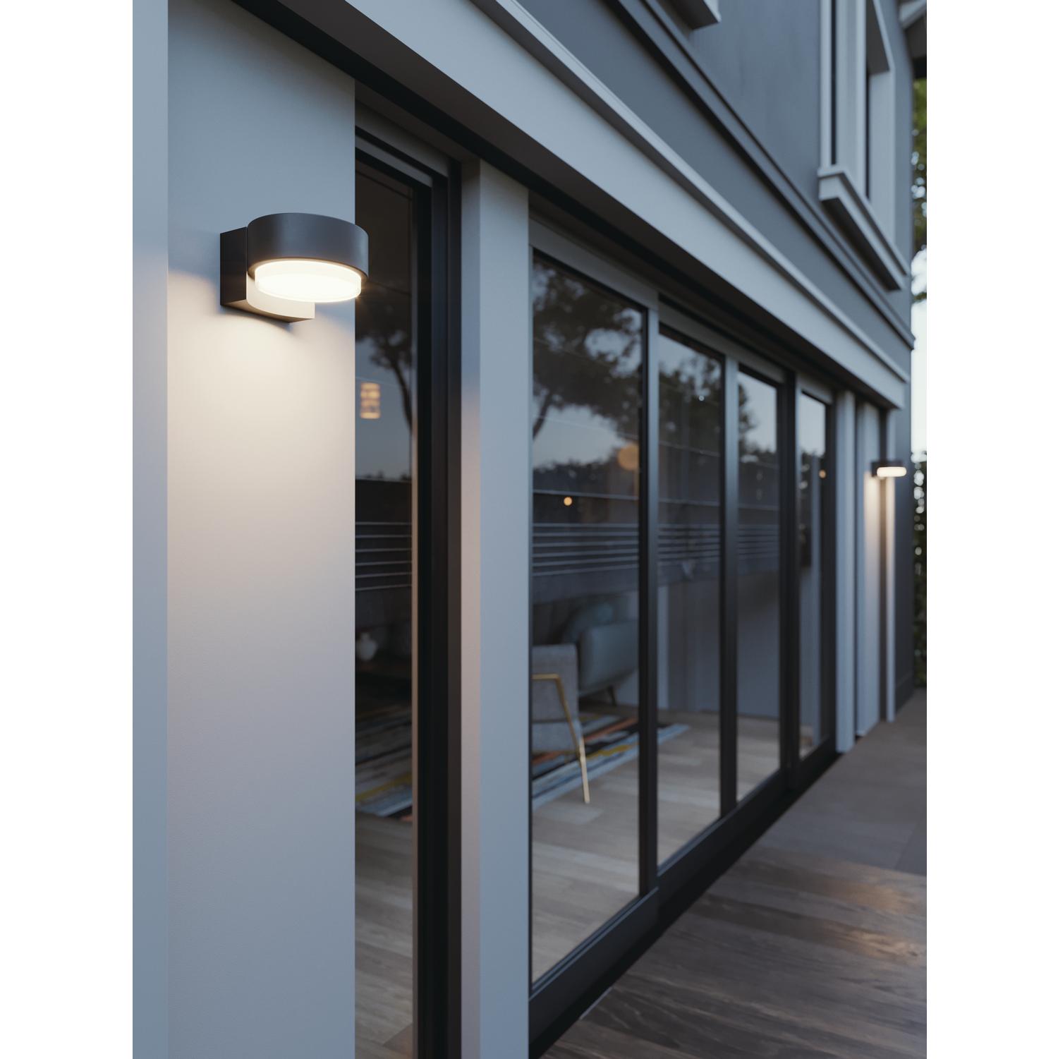 Elm Led Outdoor Sconce Black