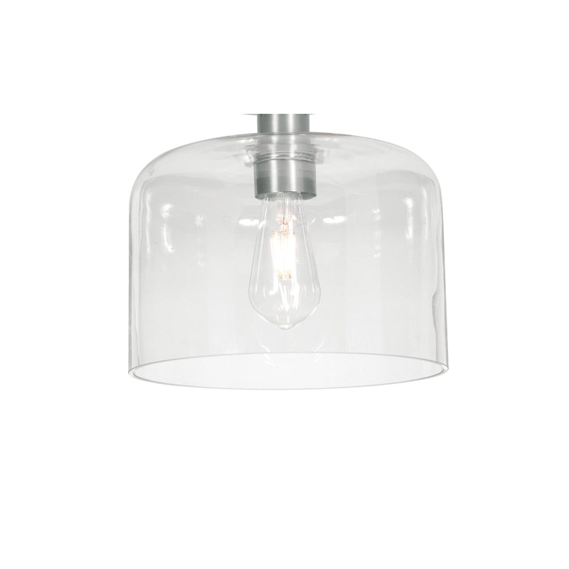 Elsa Med Base Semi-Flush Nickel