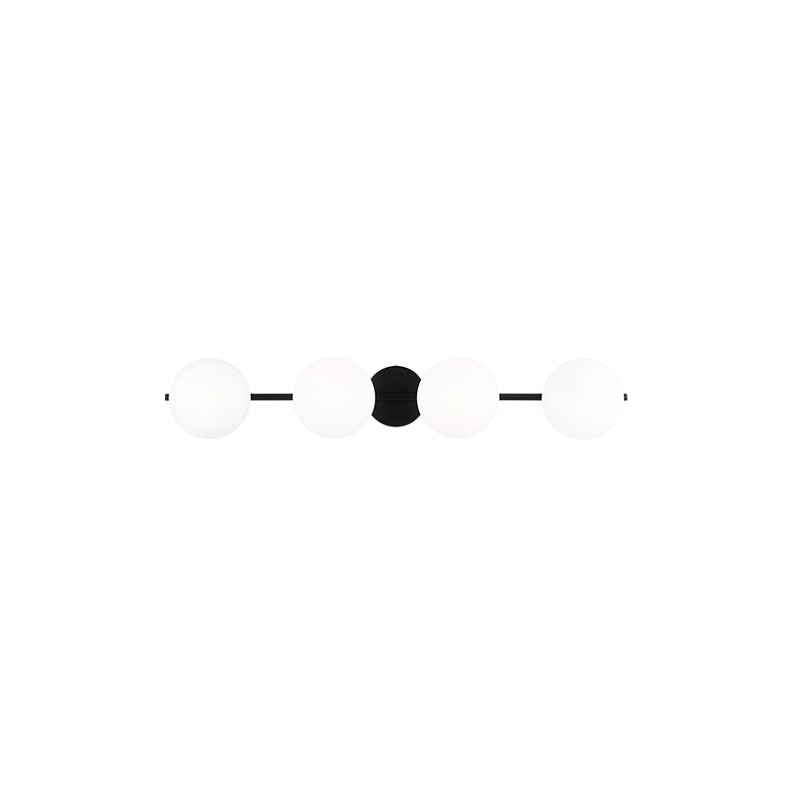 Lune 4 Light Bath Sconce Black
