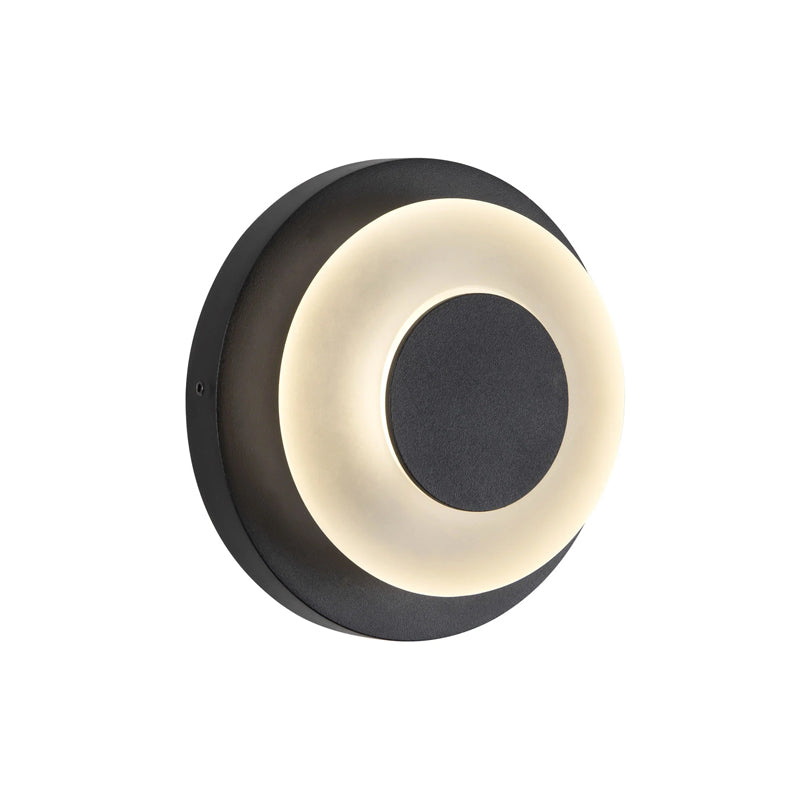 Stephord Exterior Wall Black/Frosted Glass