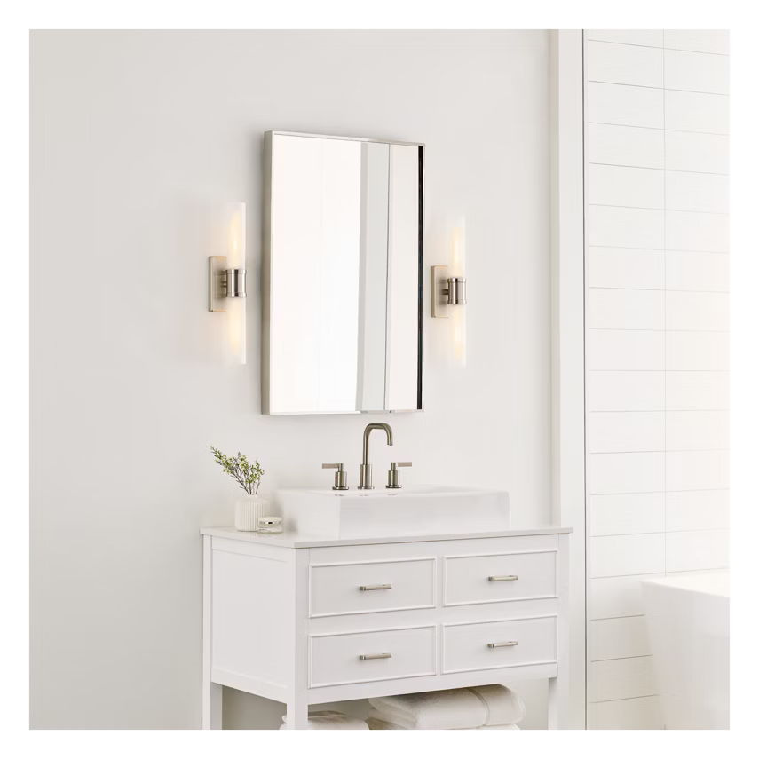 Keaton Medium Vanity Sconce Nickel