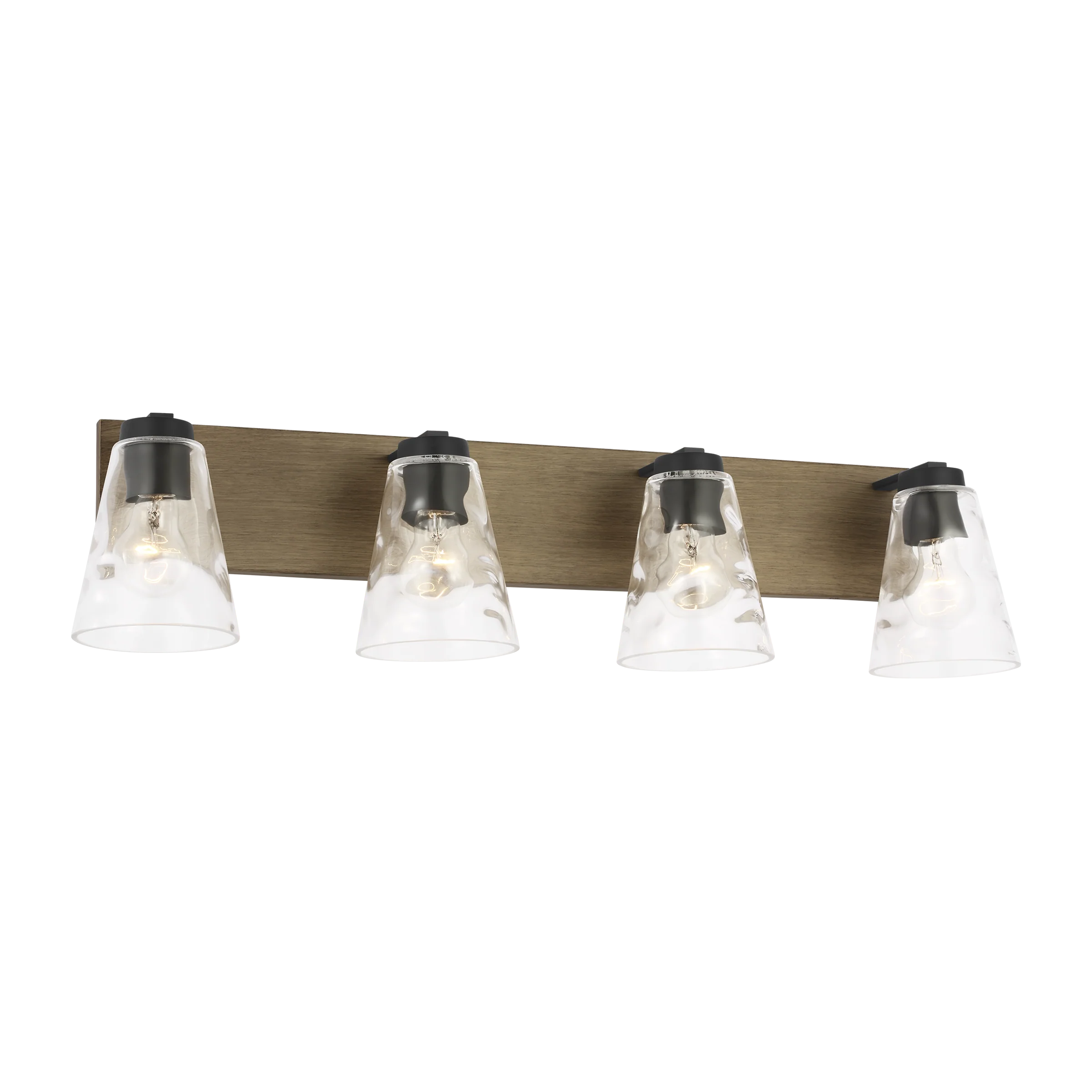 Dunton Four Light Bath Black