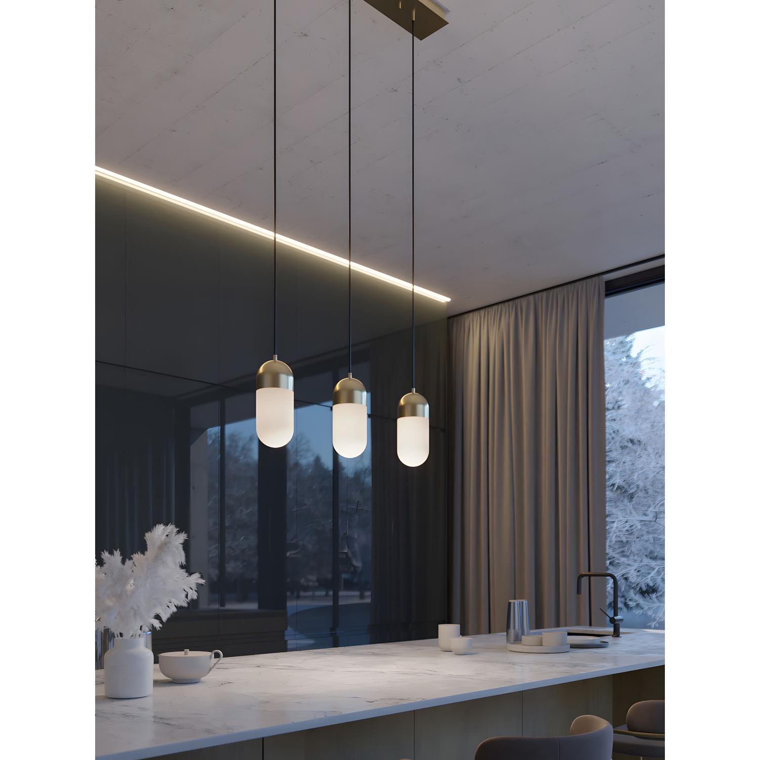 Irvine 3" Linear Pendant Brass