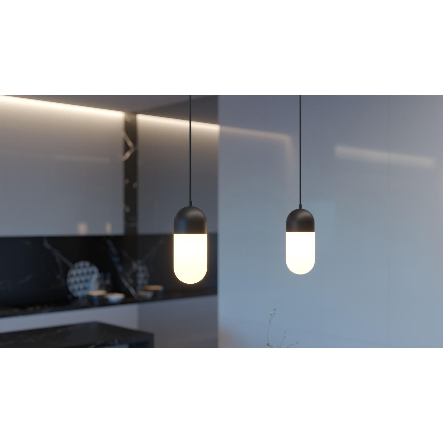 Irvine 5" Led Pendant Black
