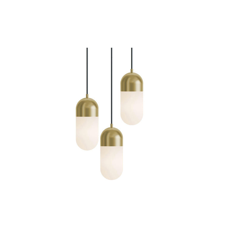 Irvine 3 Light Round Pendant Brass