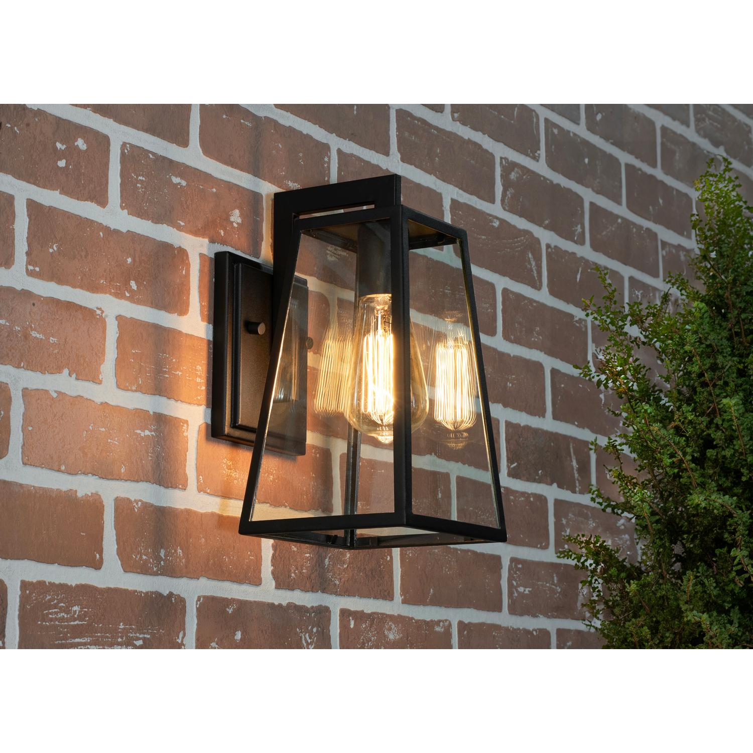 Joplin 12" Led Outdoor Sconce Black