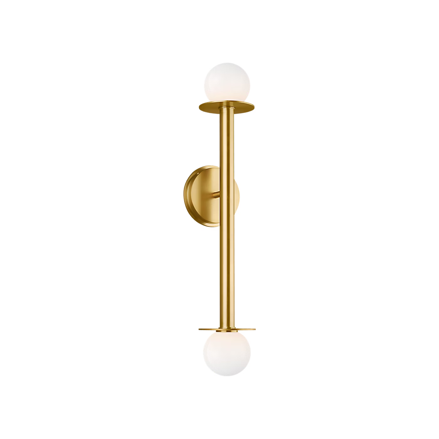 Nodes Double Sconce Brass