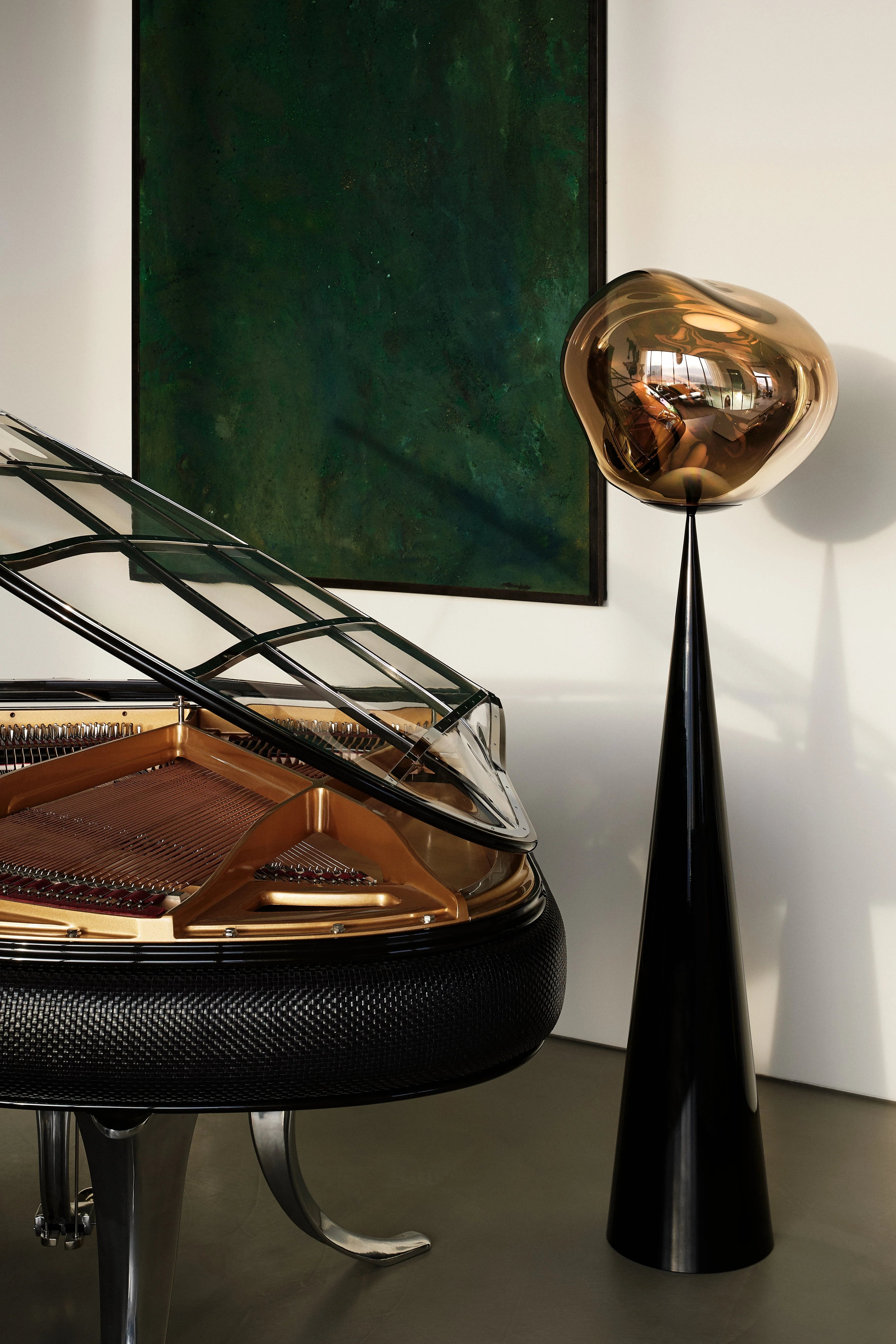 Melt Cone Floor Light Bronze