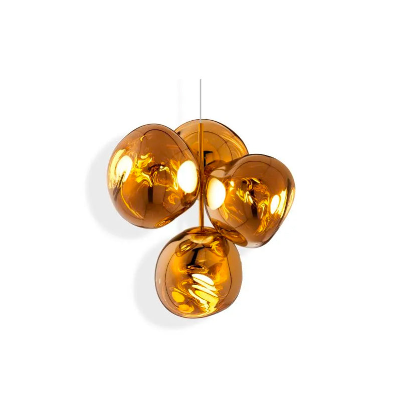 Melt Led Small Chandelier Gold