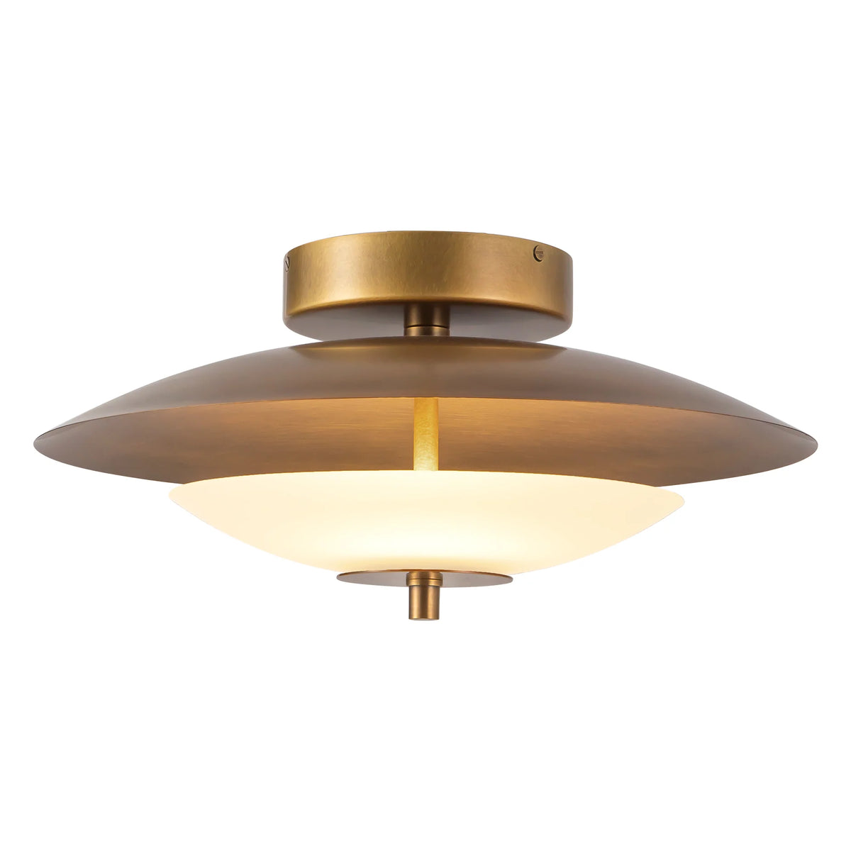 Prescott Brass Semi-Flush Mount