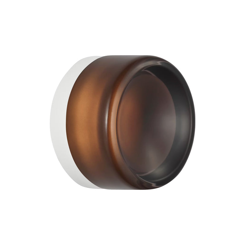 Tatum Wall Sconce White/Smoke Glass