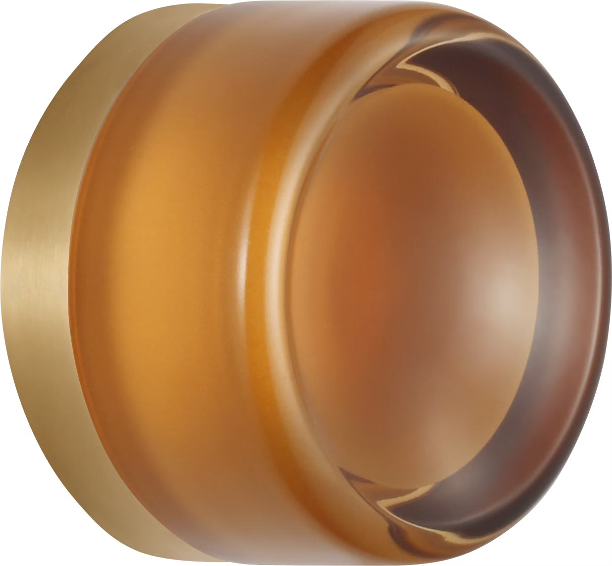 Tatum Wall Sconce Brass/Amber Glass