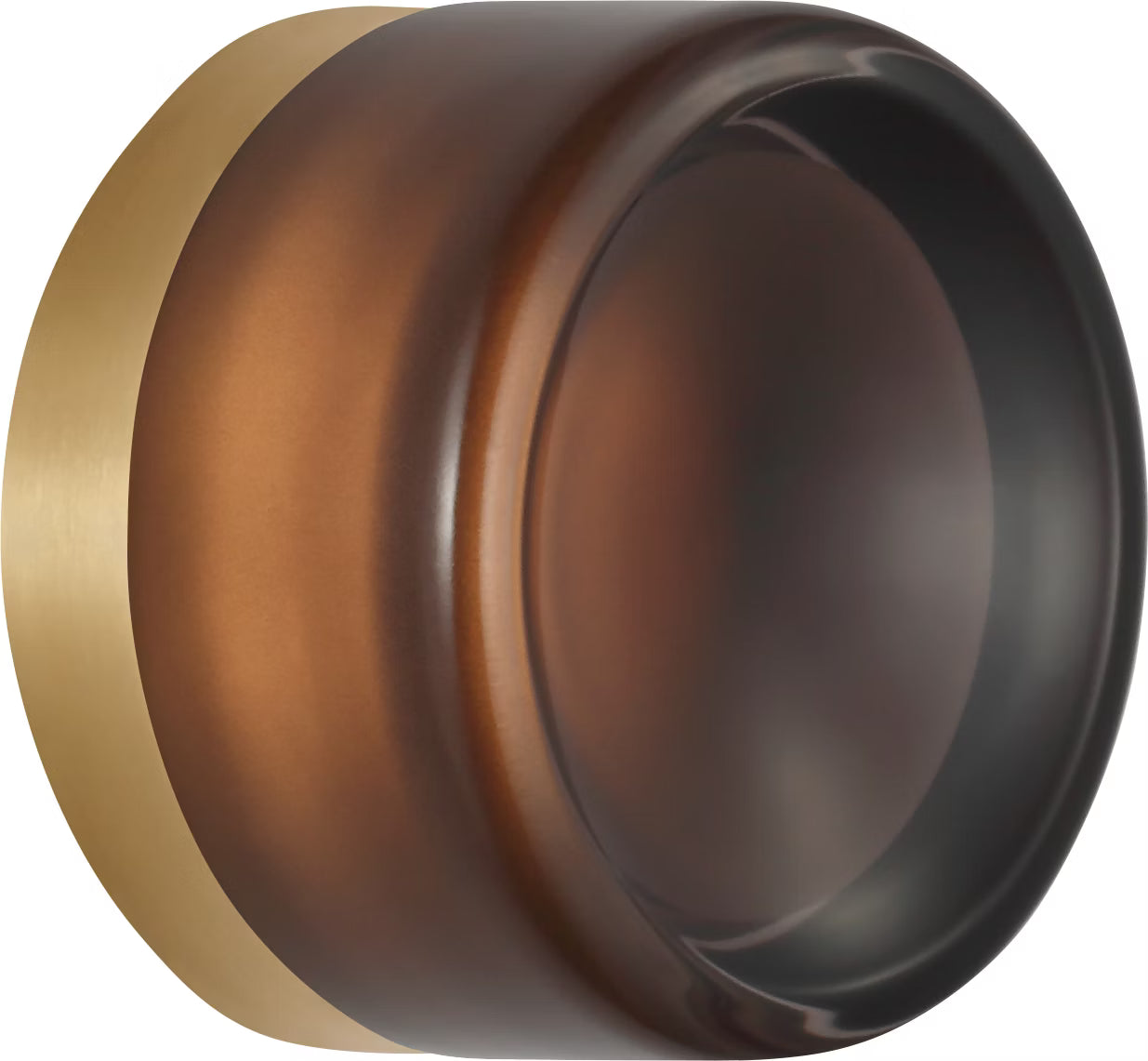 Tatum Wall Sconce Brass/Smoke Glass