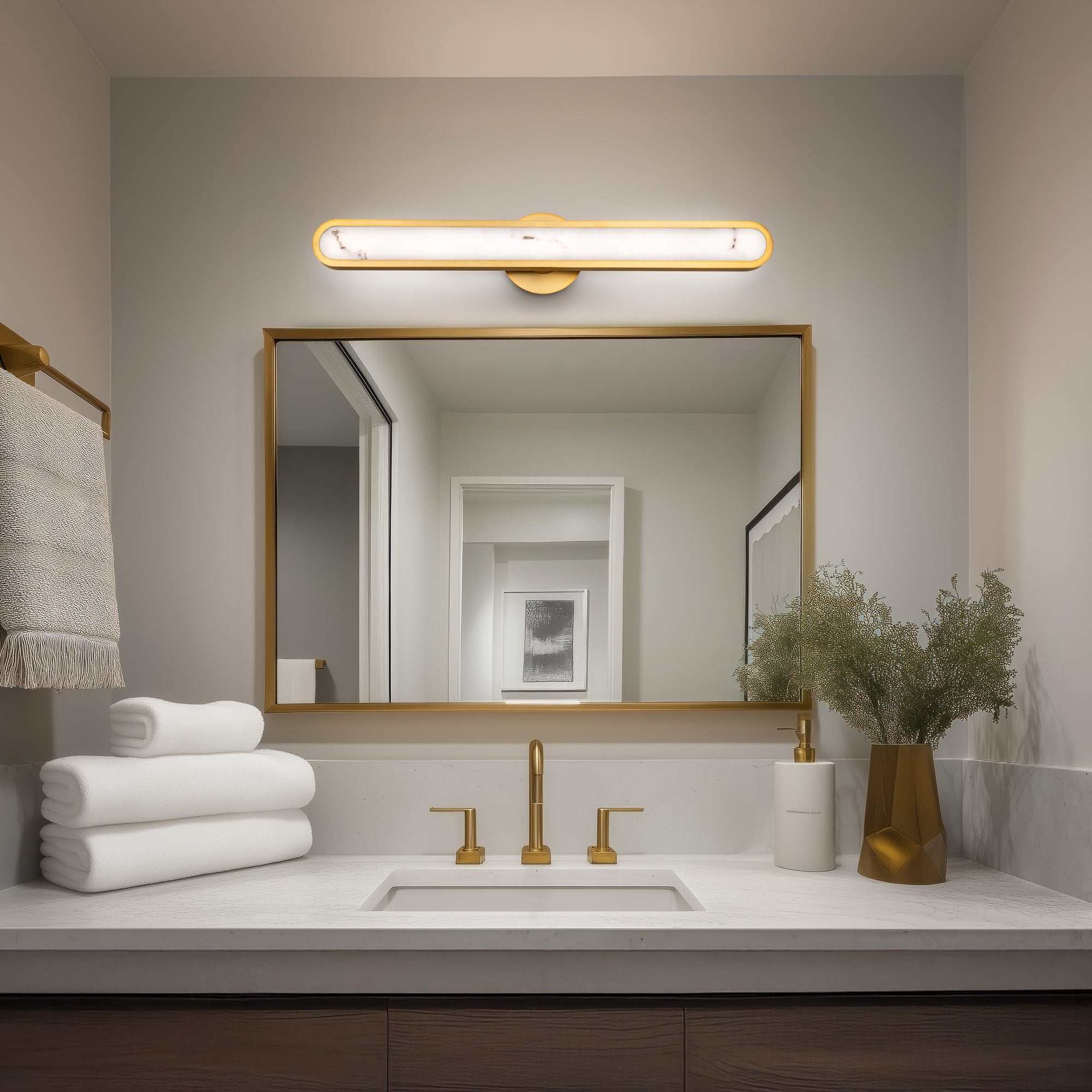 Serena Bath & Wall Sconce Brass S