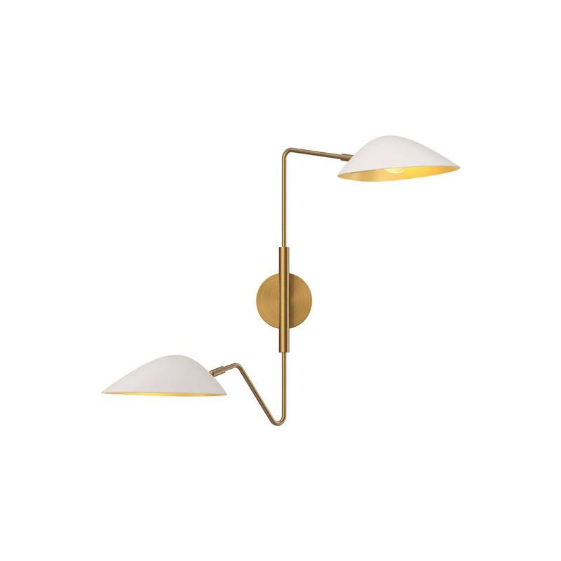 Oscar Wall Light Gold/White