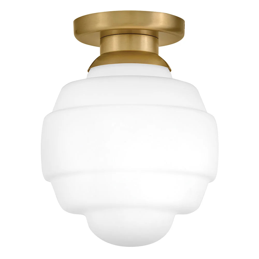 Penny Small Flush Mount Brass