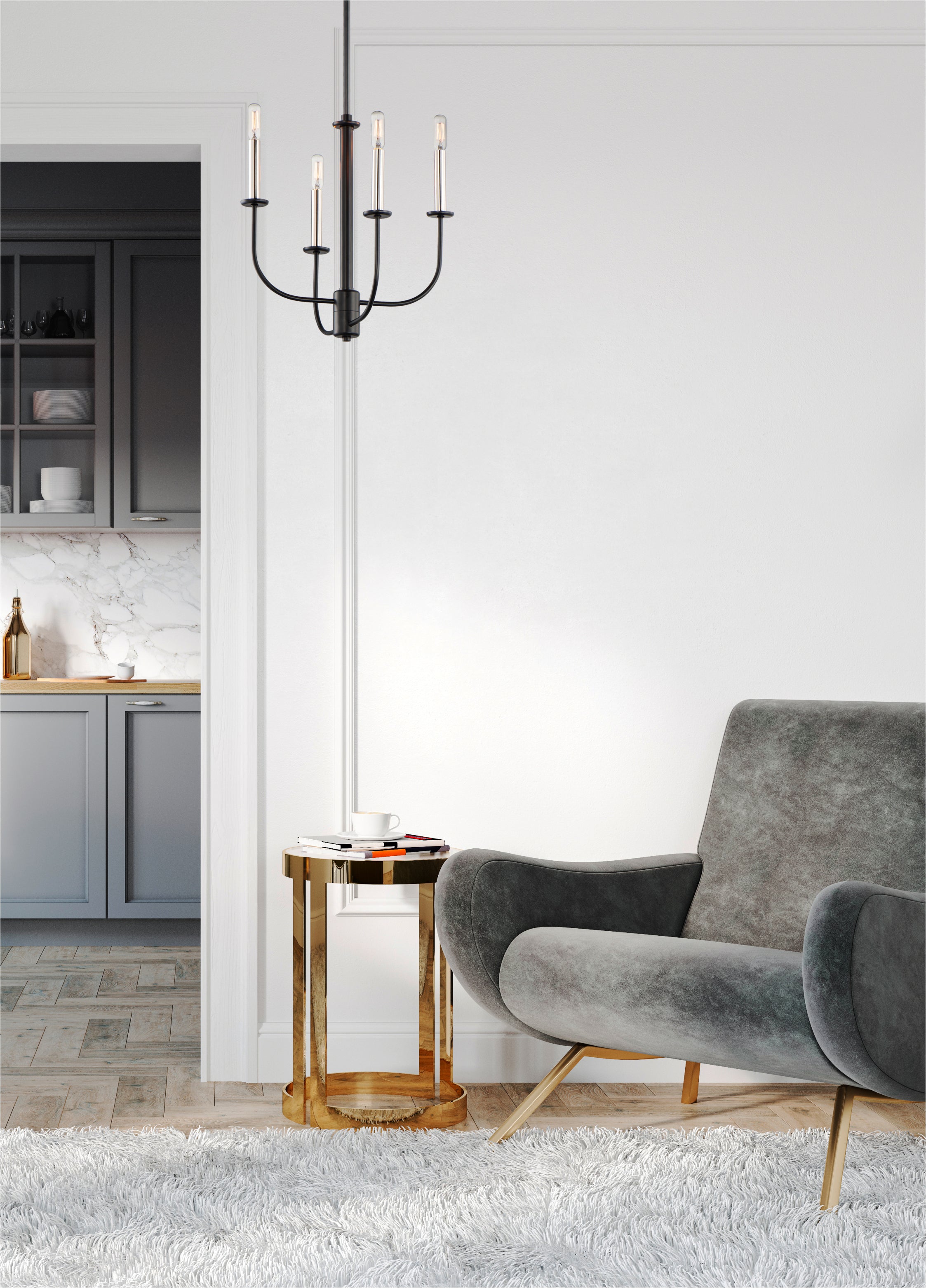 Wesley 4 Light Chandelier