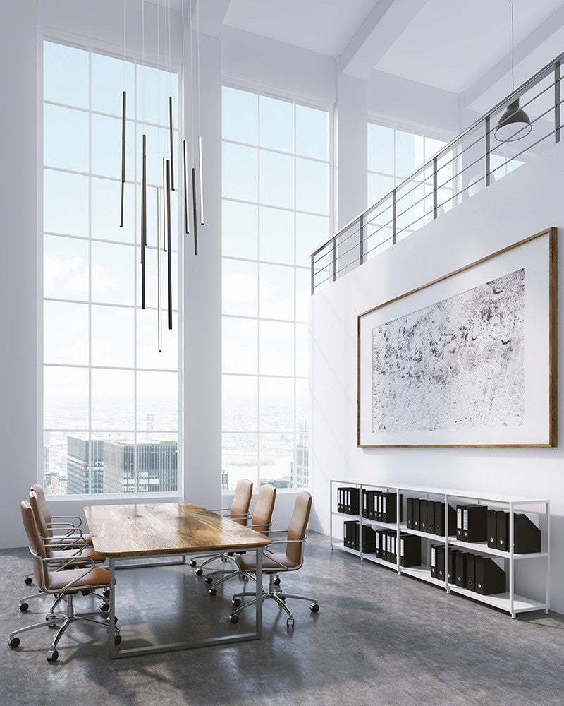 Chute Chandelier Large White