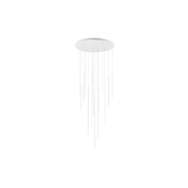 Chute Chandelier Large White