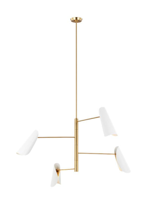 Tresa Four Light Chandelier White