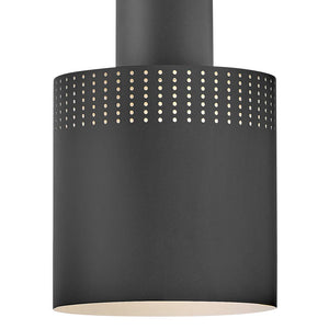 Casey Metal Pendant Black
