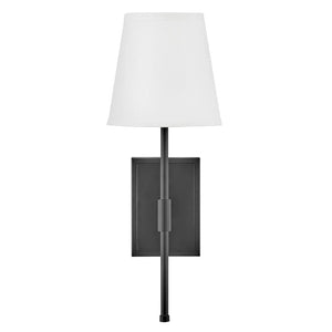 Beale Fabric Shade Sconce Black