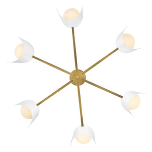 Zuri Chandelier White