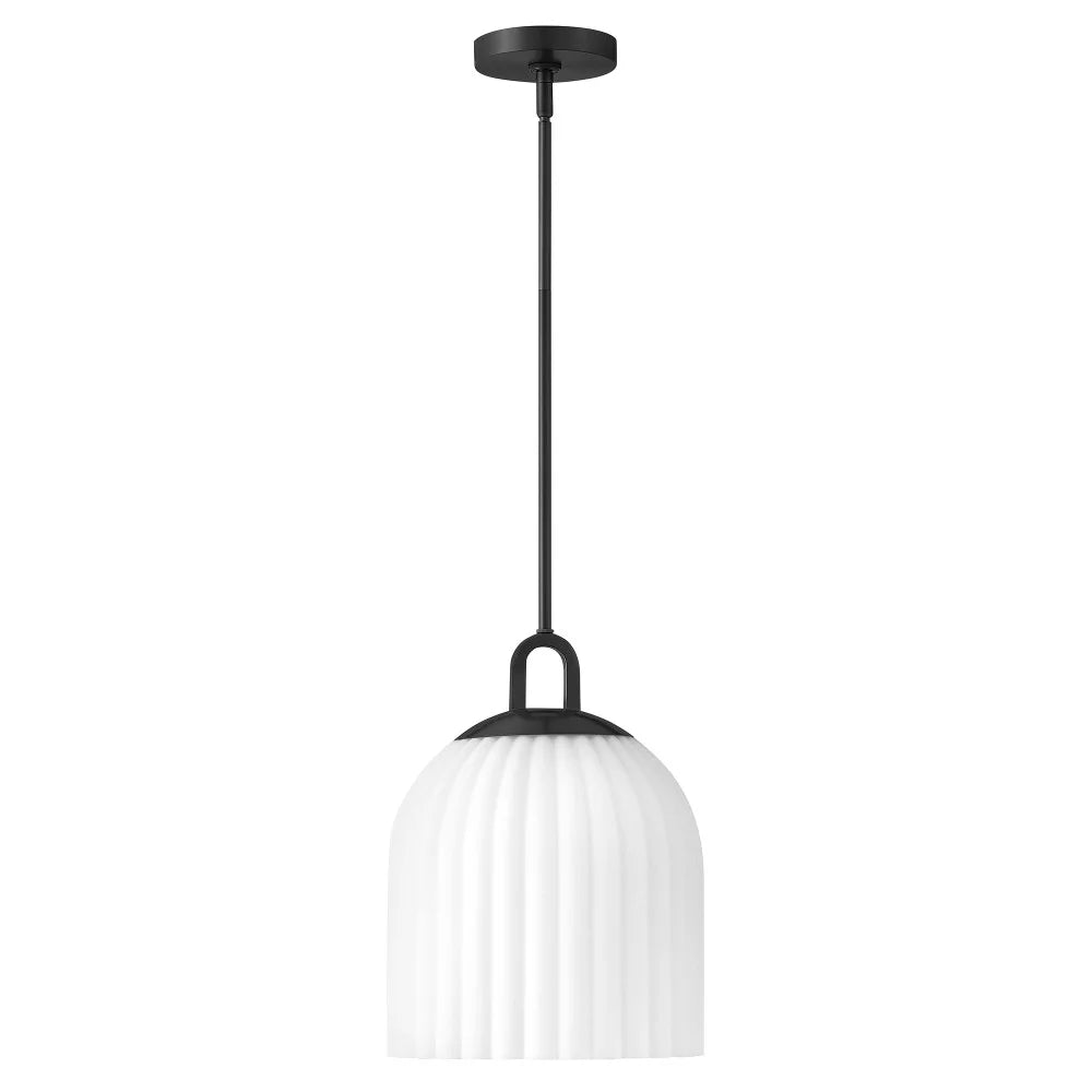 Paige Glass Pendant Black