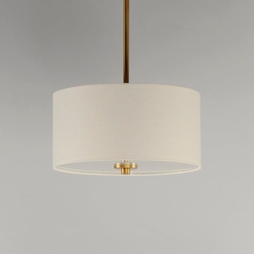 Bongo 2 Light Pendant/Semi Flush Mount Brass