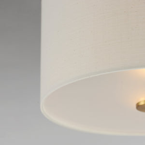 Bongo 2 Light Pendant/Semi Flush Mount Brass