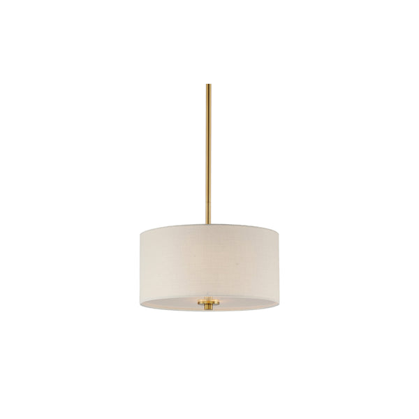 Bongo 2 Light Pendant/Semi Flush Mount Brass