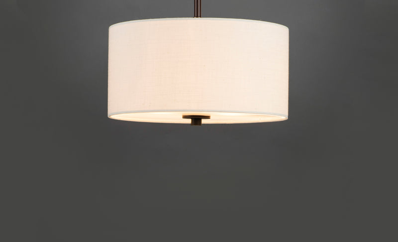 Bongo 2 Light Pendant/Semi Flush Mount Bronze