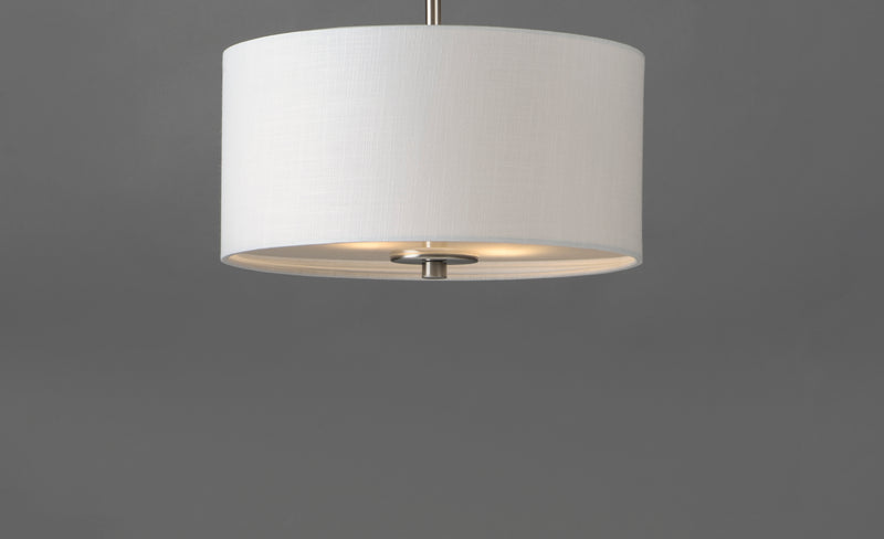 Bongo 2 Light Pendant/Semi Flush Mount Nickel