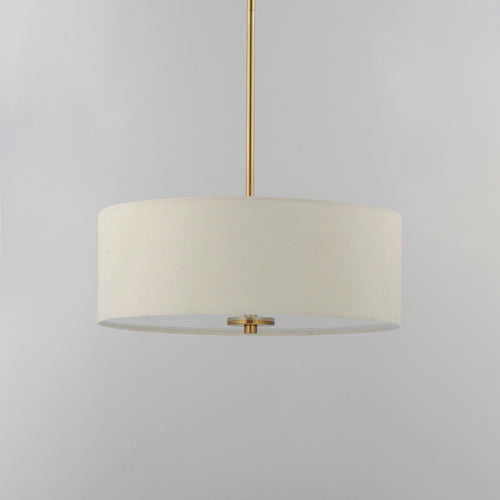 Bongo 3 Light Pendant/Semi Flush Mount Brass